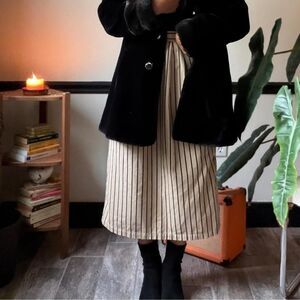 Vintage Bryn Connelly pinstripe midi skirt